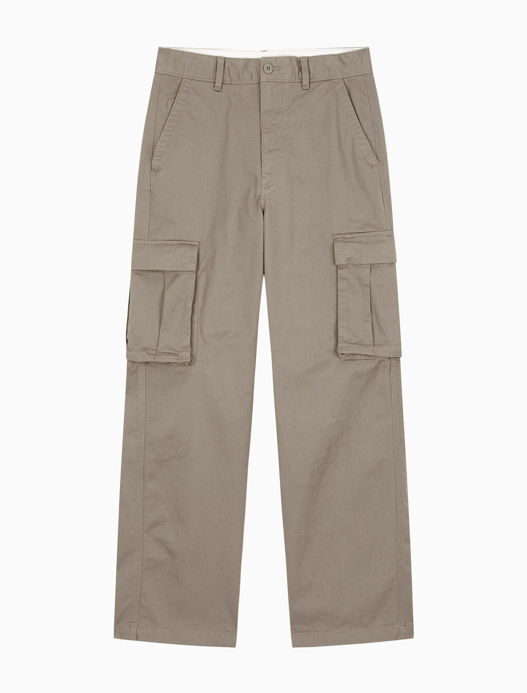 Buy 남성 베기핏 코튼 카고 팬츠 in color Kaki