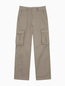 Buy 남성 베기핏 코튼 카고 팬츠 in color Kaki