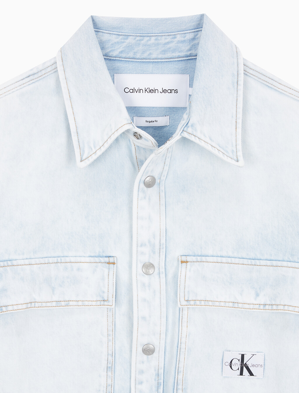Buy 남성 릴렉스핏 데님 셔츠 in color CHALKY BLUE