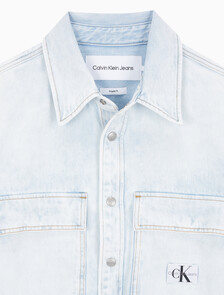 Buy 남성 릴렉스핏 데님 셔츠 in color CHALKY BLUE