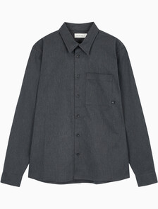 Buy 남성 멜란지 유틸리티 셔츠 in color CHARCOAL