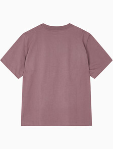 Buy 여성 릴렉스드 스탠다드로고 크루넥 반팔 티셔츠  in color CAPRI ROSE