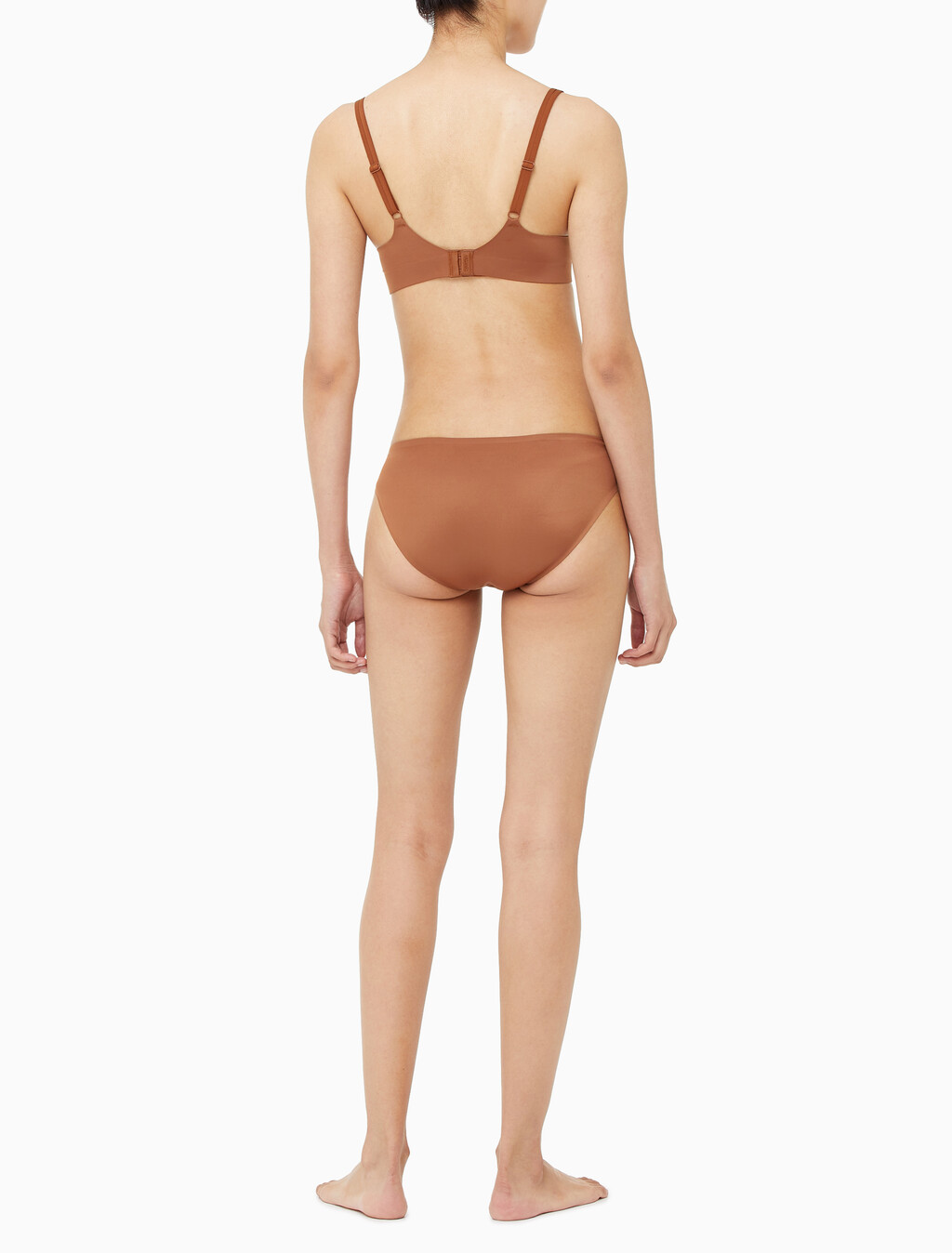 Buy 여성 캘빈클라인 리퀴드 터치 AF 푸쉬업 플런지 브라 in color BRASS BROWN