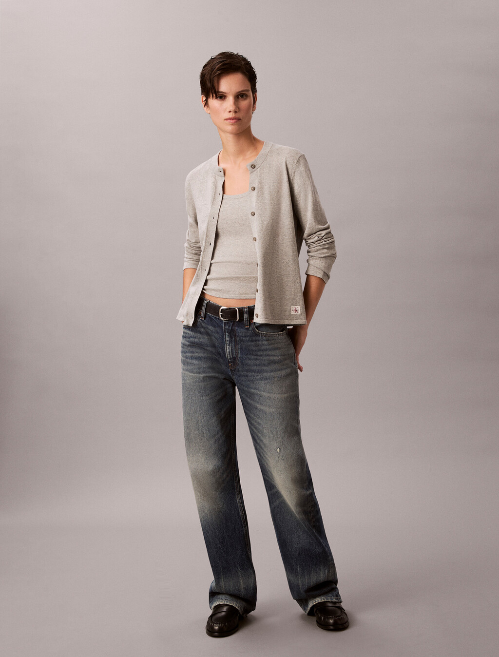 Buy 여성 코튼 트윈세트 in color GREY HEATHER