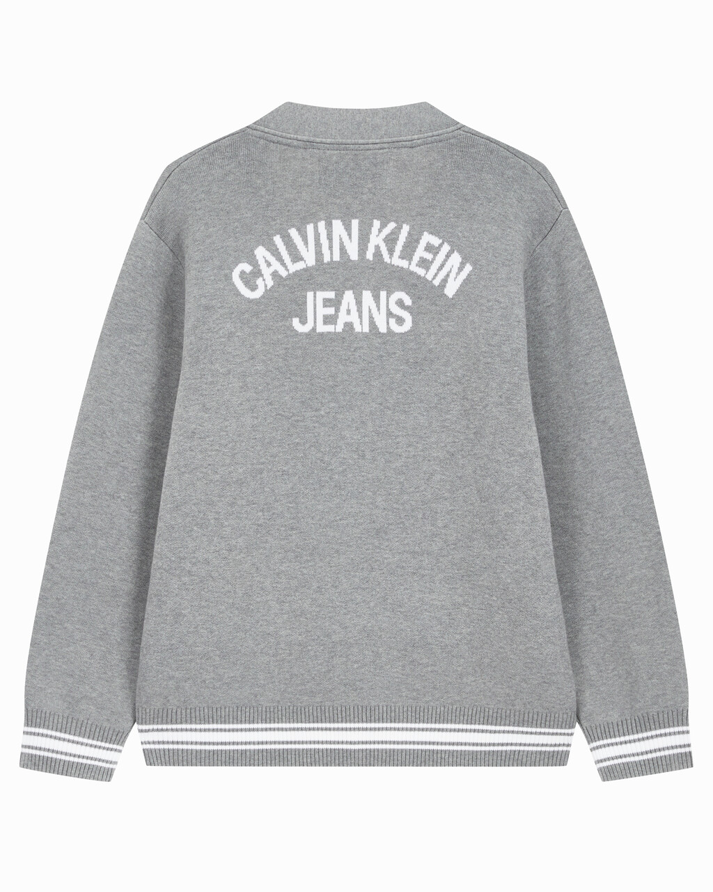 Buy 남성 바시티 가디건 스웨터 in color MID GREY HEATHER