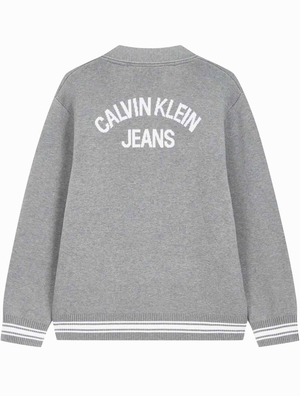 Buy 남성 바시티 가디건 스웨터 in color MID GREY HEATHER