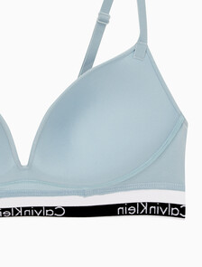 Buy 여성 모던코튼 AF 푸쉬업 브라 in color STERLING BLUE