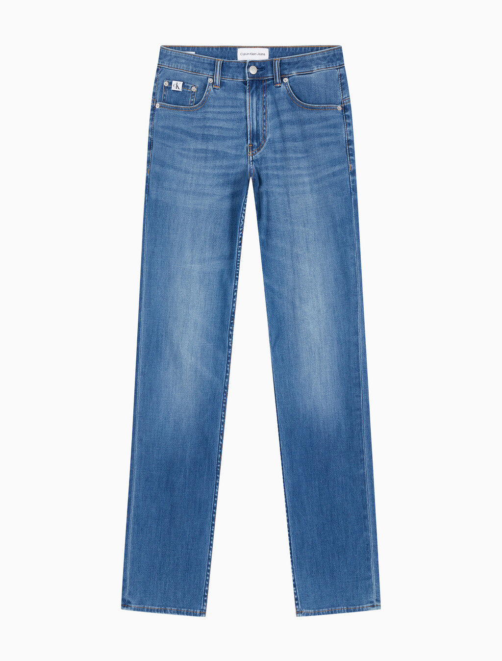 Buy 남성 바디핏 미드블루 37.5 기능성 데님 in color MID BLUE BACK EMBRO