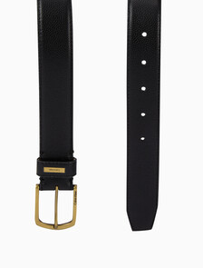 Buy 남성 캐주얼 핀 버클 벨트 32mm in color Black / Old Gold