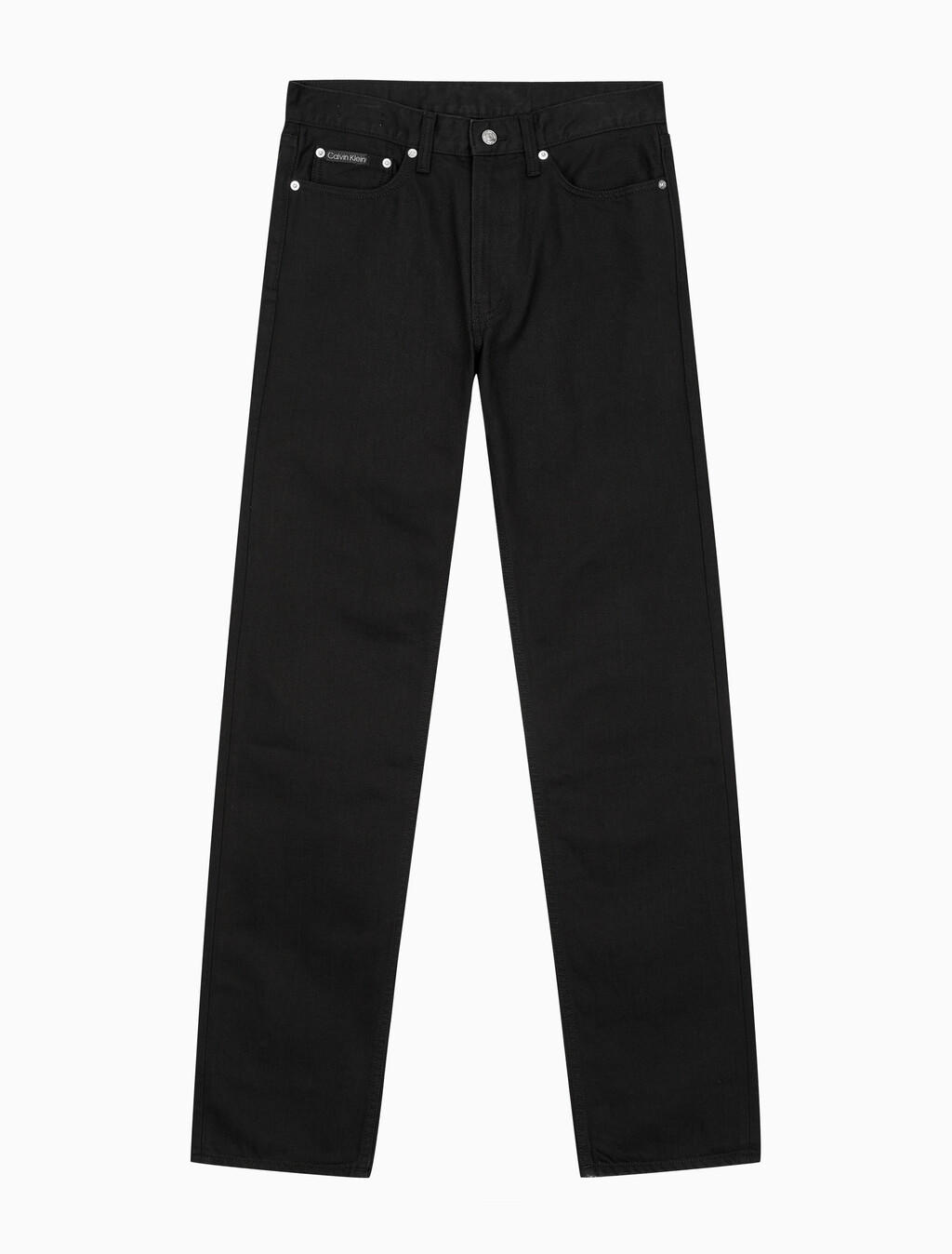 Buy 남성 스탠다드 스트레이트핏 블랙 데님 in color WASHED BLACK LOGO LACE