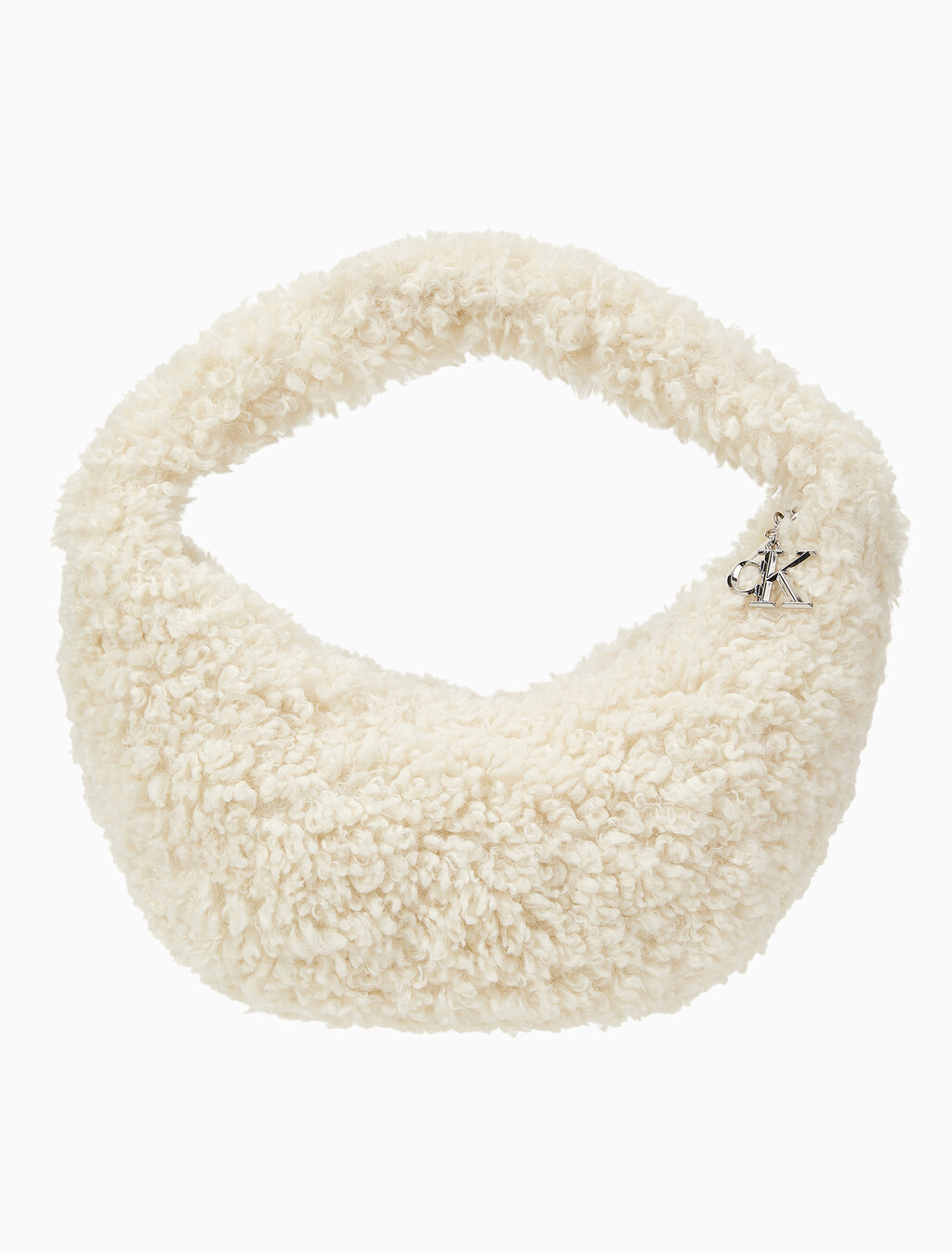 Buy 여성 핀치드 쉐르파 호보백 스몰 in color LIGHT BEIGE