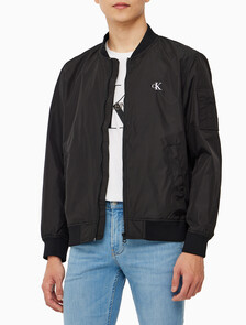 Buy 남성 나일론 봄버 자켓 in color CK BLACK