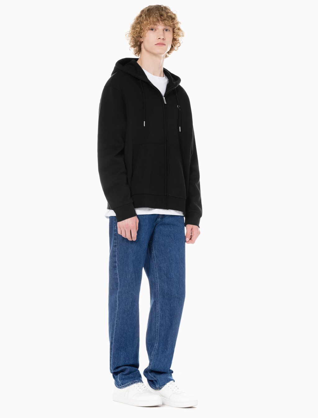 Buy 남성 90's 스트레이트핏 미드블루 데님 in color MID BLUE BACK EMBRO