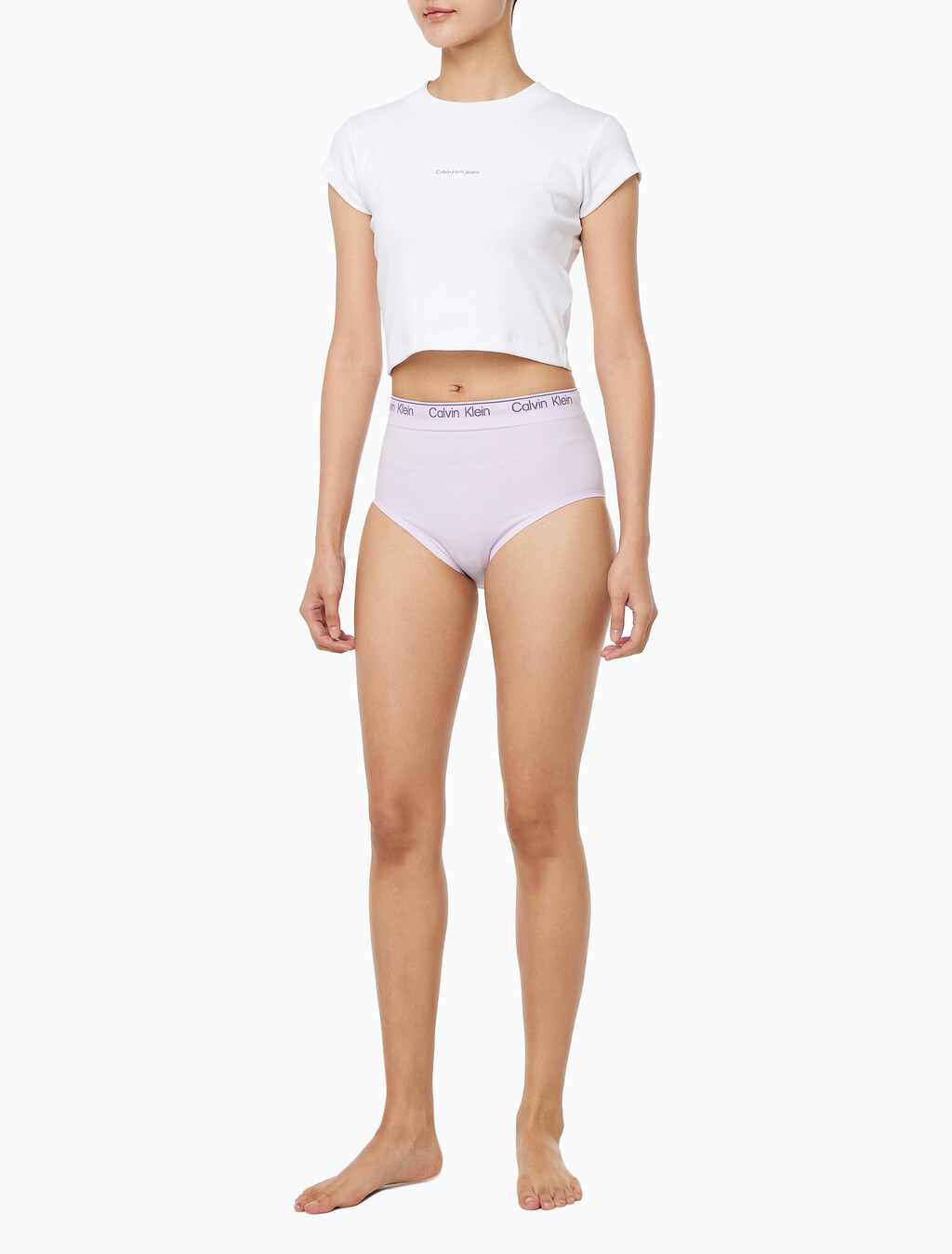 Buy 여성 아이콘 쉐입웨어 코튼 심리스 브리프 in color LILAC QUARTZ