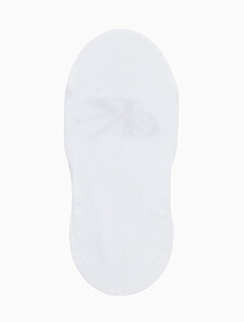 Buy 여성 콤드 코튼 모노그램 라이너 삭스 (화이트 1 PAIR) in color WHITE