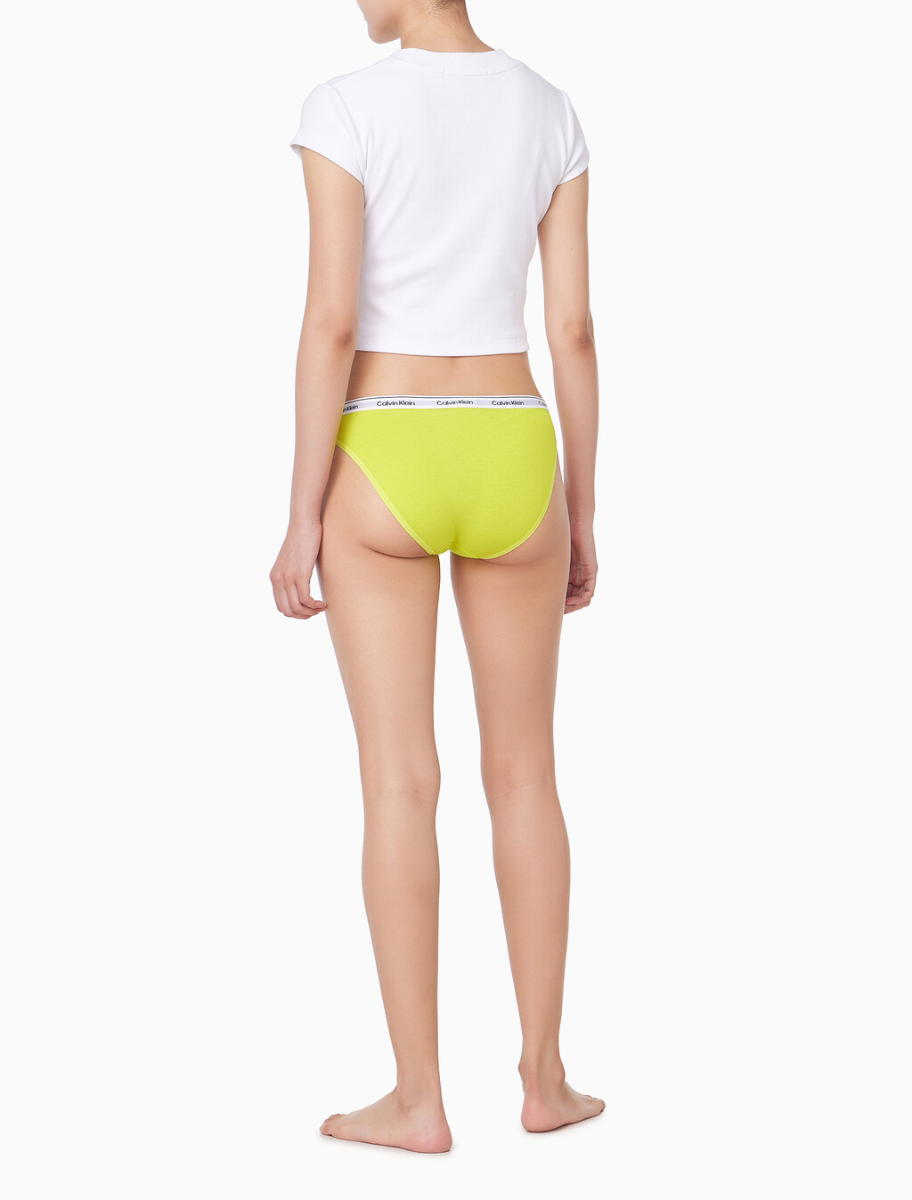 Buy 여성 모던로고 로우라이즈 비키니 in color KEWL LIME