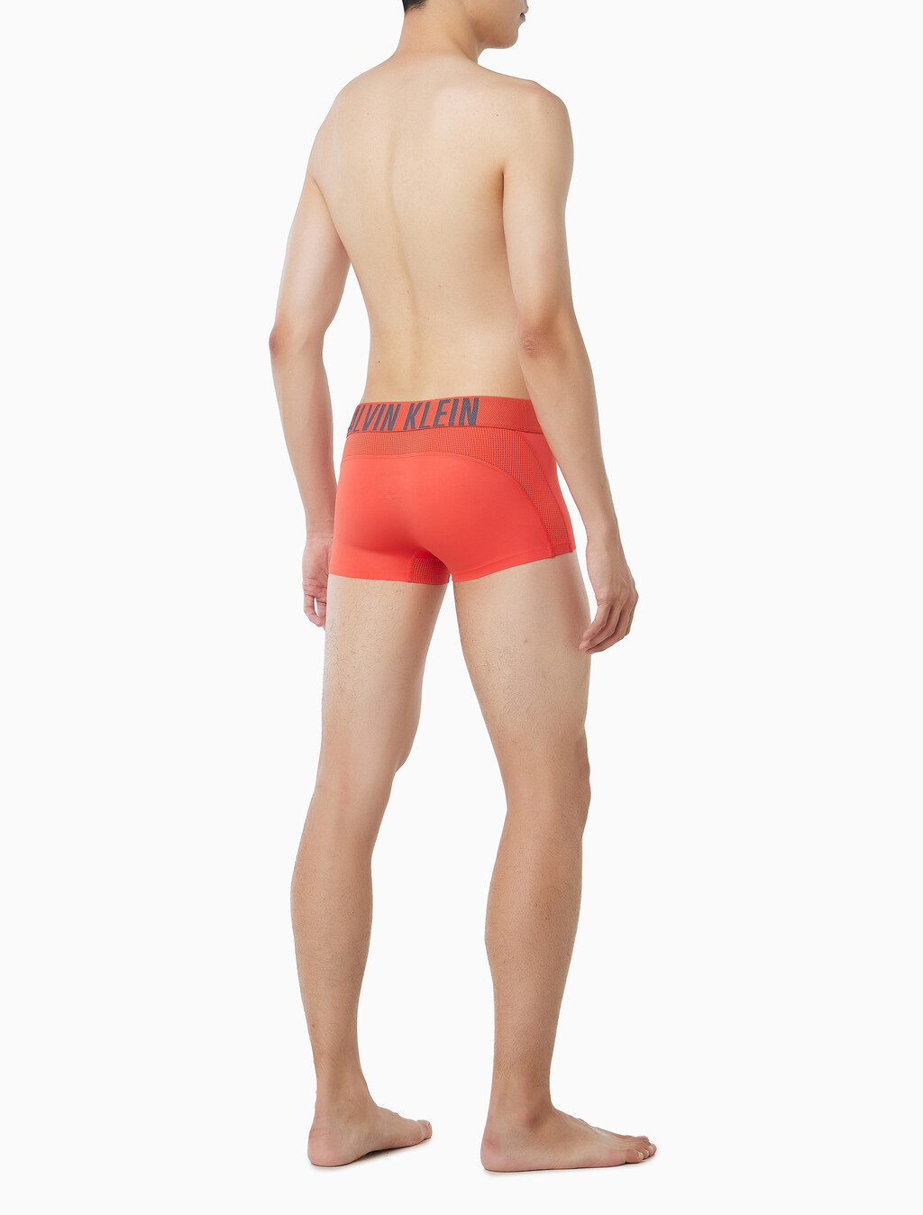 Buy 남성 인텐스 파워 메쉬 로우 라이즈 트렁크 in color Red Brown