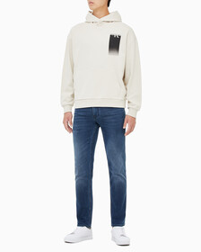Buy 남성 릴렉스핏 멀티박스 그래픽 로고 후디 in color BLUR FLORAL_BLACK