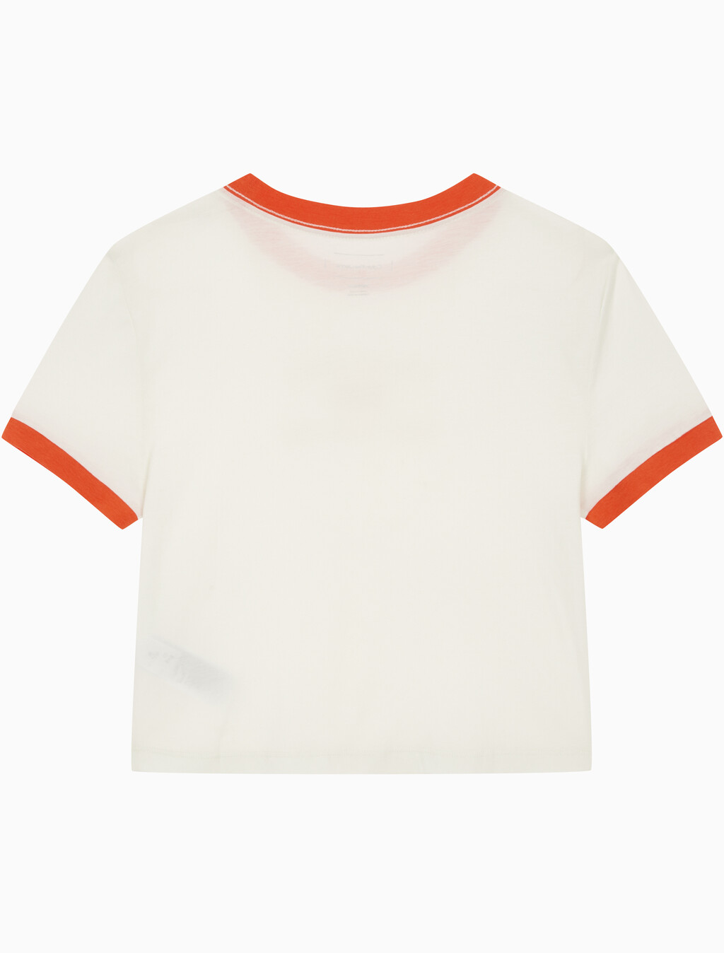 Buy 여성 드레이피 저지 크롭 반팔 티셔츠 in color FROST_TIGERLILY