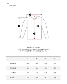 Buy 남성 오버사이즈 럭비카라 스웨터 in color NIGHT SKY