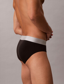 Buy 남성 브러시드 마이크로파이버 스트레치 힙브리프 in color BLACK