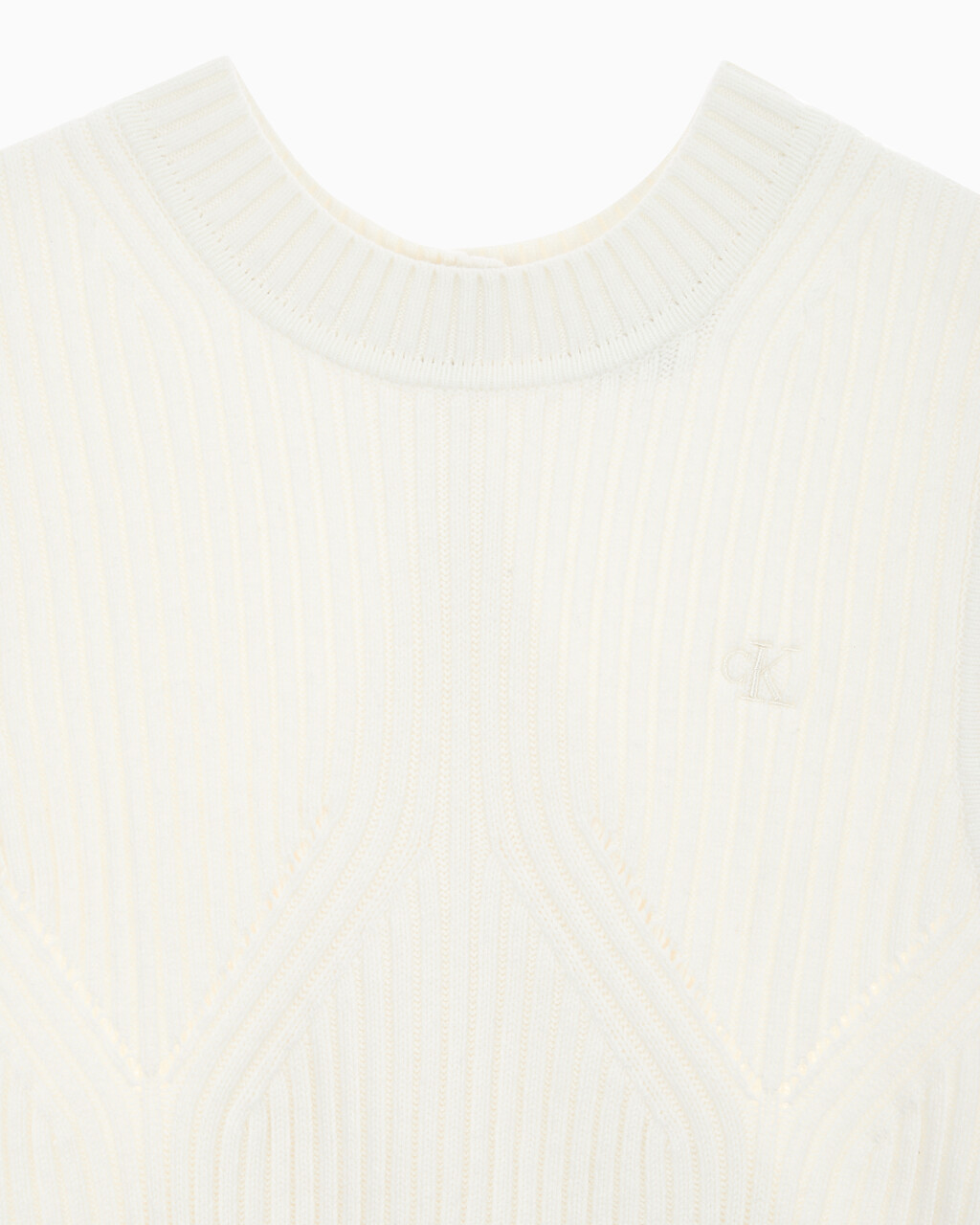 Buy 여성 캐시미어 백 디테일 탱크 in color WHITE