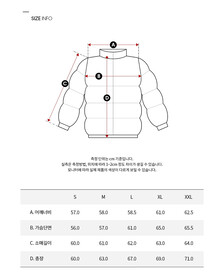 Buy 남녀공용 릴렉스 숏 다운 푸퍼 in color CK BLACK