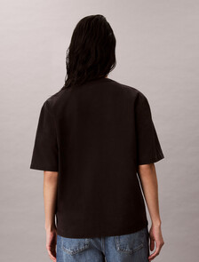 Buy 여성 로고 그래픽 릴렉스드핏 티 in color BLACK