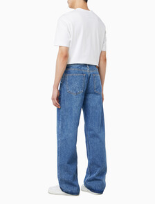 Buy 배기핏 진 in color Mid Blue