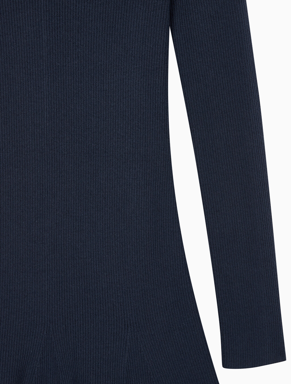 Buy 여성 L/S 핏 앤 플레어 미디 드레스 in color Navy