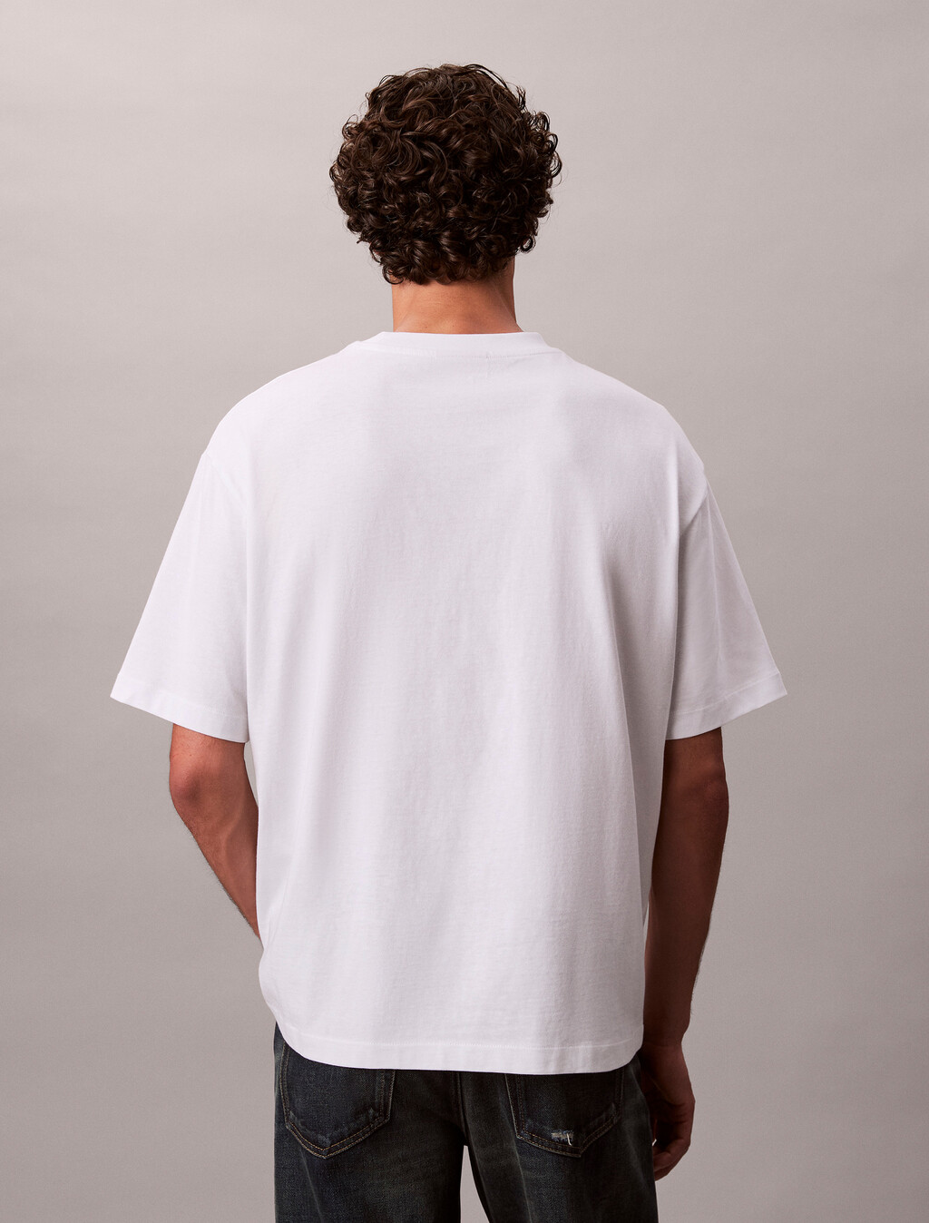 Buy 남성 릴렉스핏 헤비 코튼 크루넥 반팔 티셔츠&nbsp; in color BRIGHT WHITE