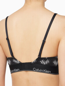 Buy 여성 아이콘 코튼 모달 트라이앵글 in color BLACK PRINT