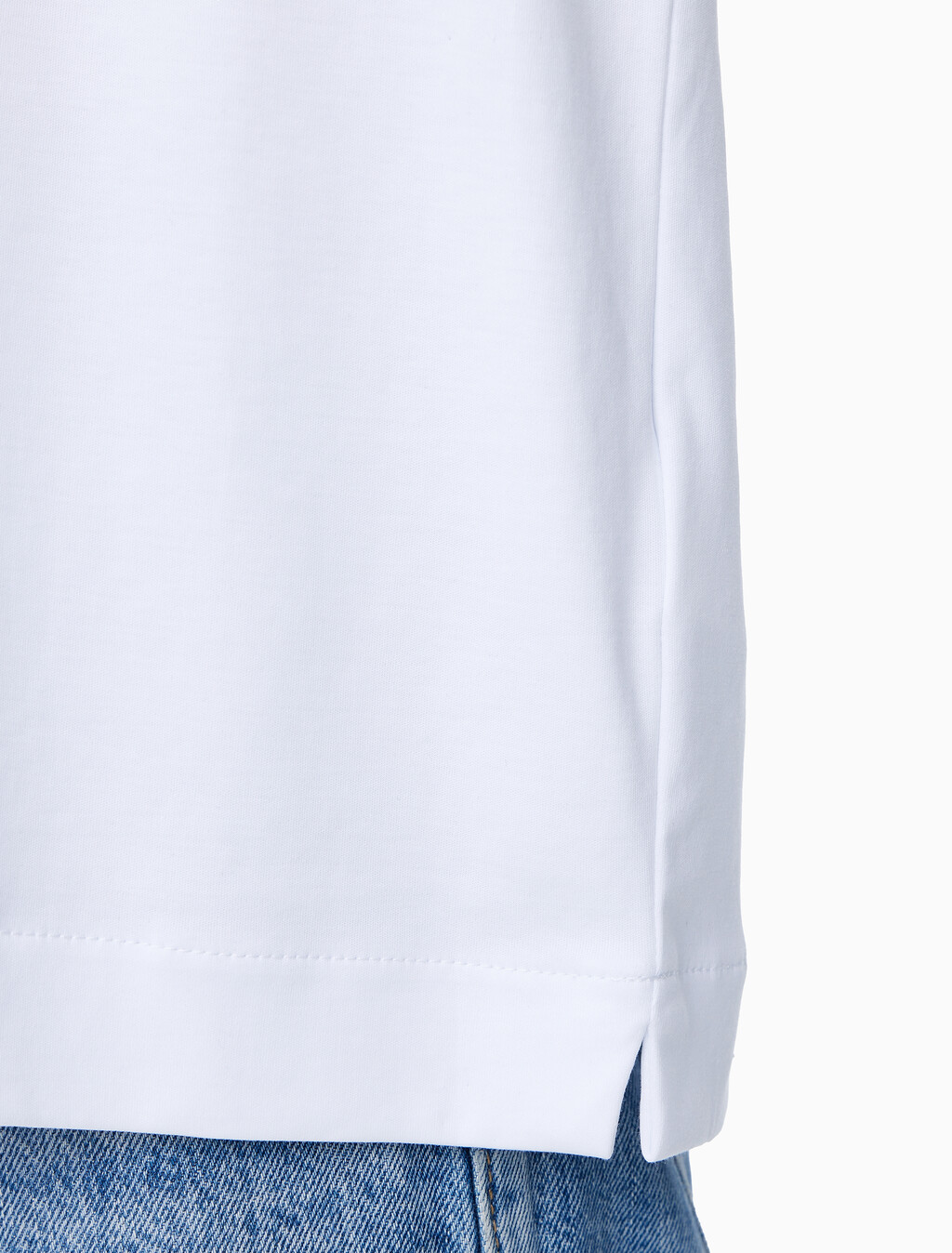 Buy 남성 레귤러핏 인터락 폴로 반팔 티셔츠 in color BRILLIANT WHITE