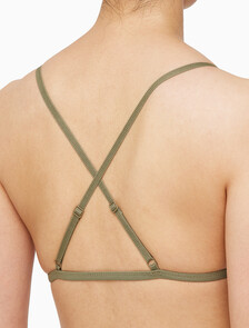 Buy 여성 플로랄 레이스 AF 트라이앵글 in color DUSKY GREEN