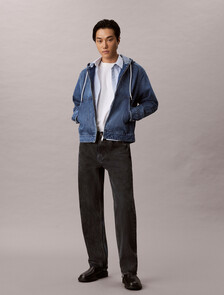 Buy 남성 맥스웰 풀집업 데님 후디 in color MAXWELL