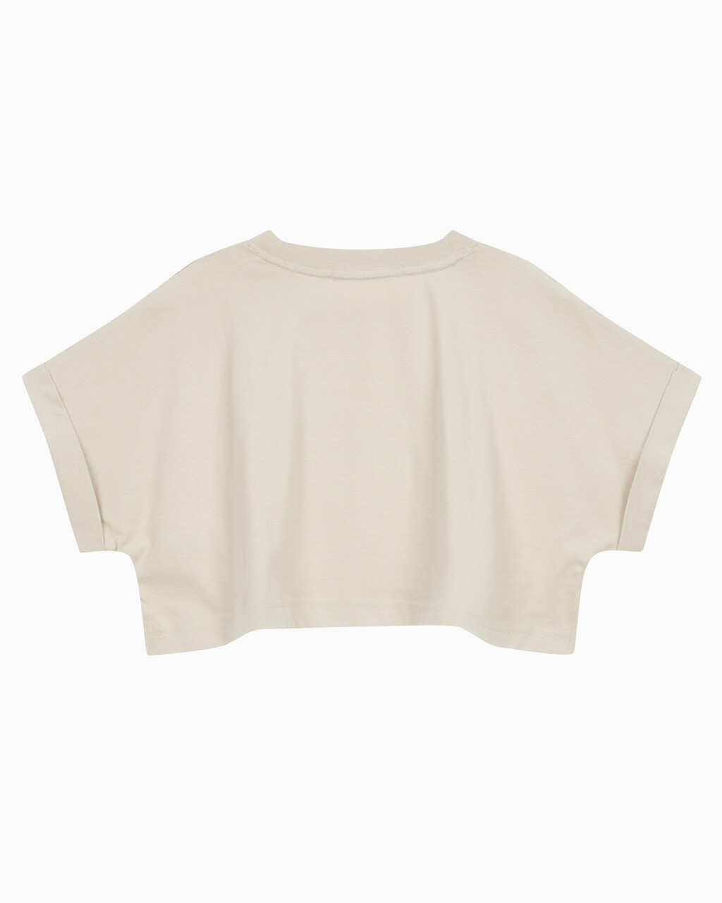 Buy 여성 모노그램 빅로고 크롭 반팔 티셔츠 in color CLASSIC BEIGE