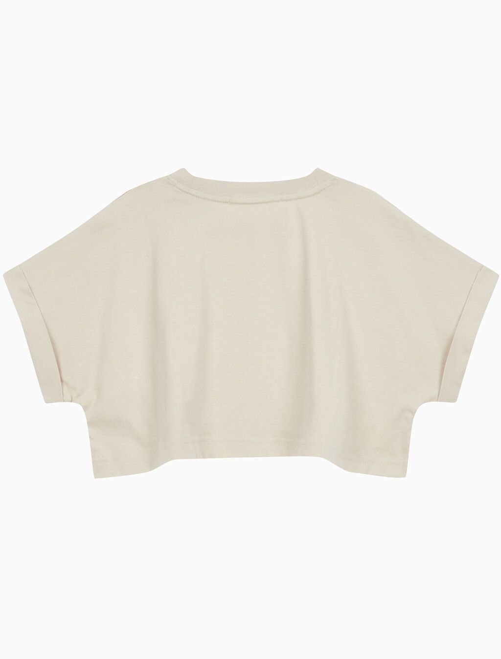 Buy 여성 모노그램 빅로고 크롭 반팔 티셔츠 in color CLASSIC BEIGE