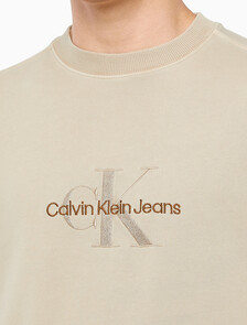 Buy 남성 모노로고 내츄럴 크루넥 in color BEIGE