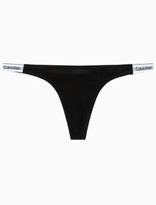 Buy 여성 모던로고 스트링 T팬티 in color BLACK