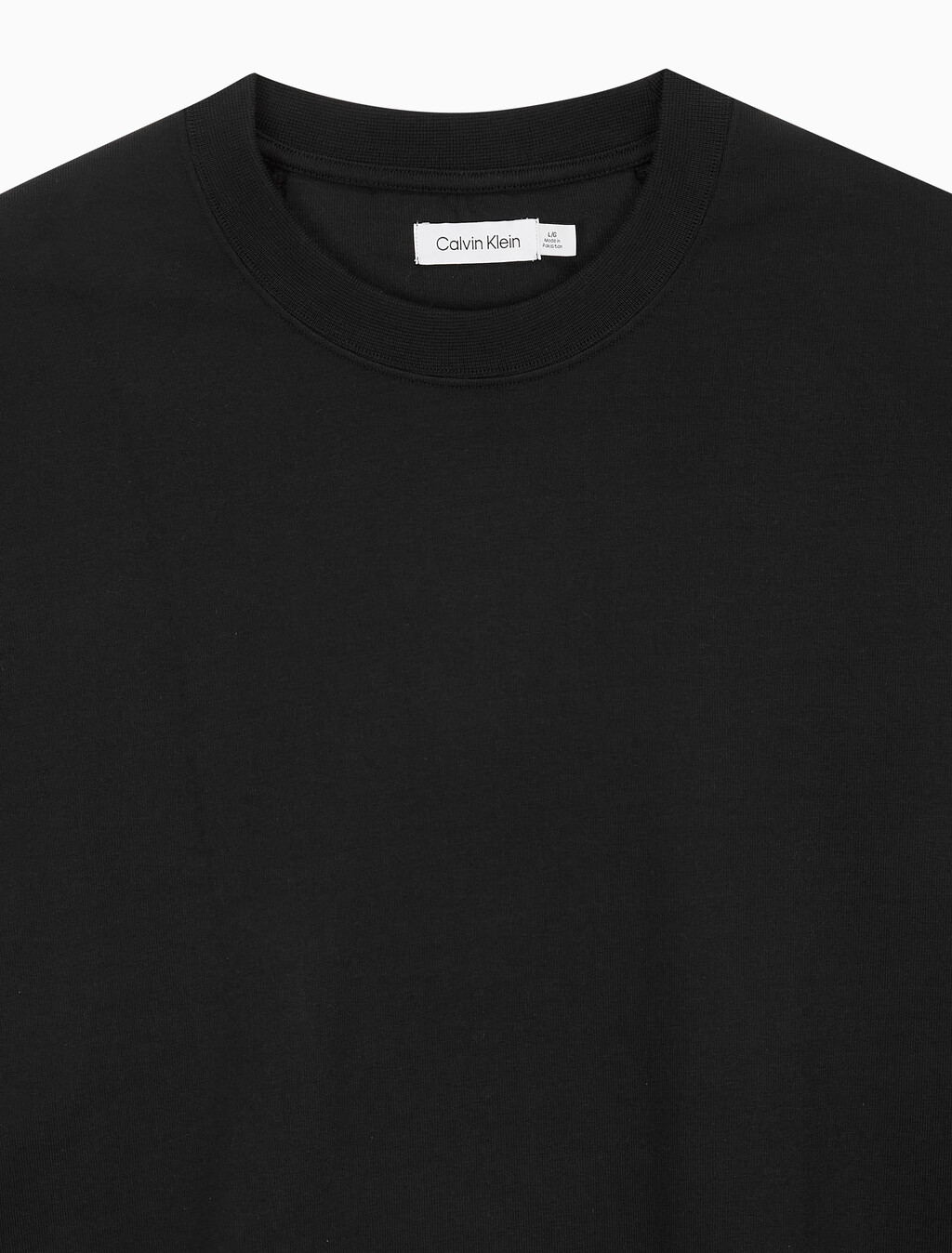 Buy 남성 롱슬리브 플로랄 스터디 크루넥 티 in color BLACK BEAUTY