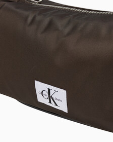 Buy 여성 CKJ 나일론 체인 미니멀 숄더백 in color DARK CHESTNUT IRIDESCENT