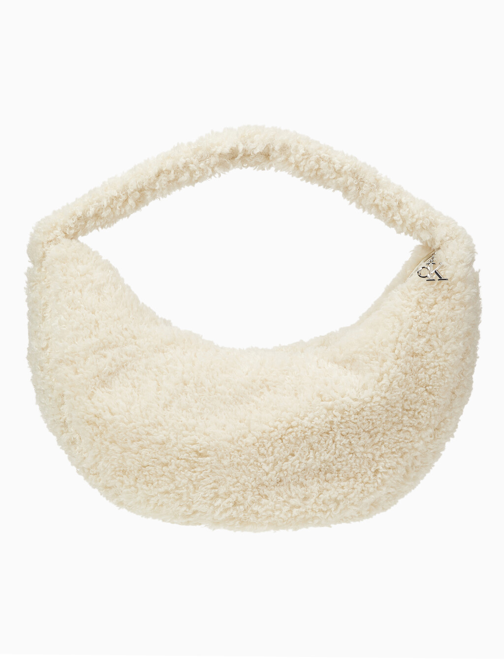 Buy 여성 핀치드 쉐르파 호보백 라지 in color LIGHT BEIGE