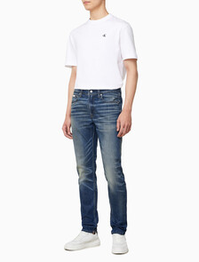Buy 남성 슬림 테이퍼핏 미드블루 37.5 기능성 데님 in color BLUE AQUARIUS