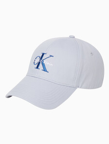 Buy 남녀공용 CKJ 모노그램 엠브로이더리 볼캡 in color Light blue