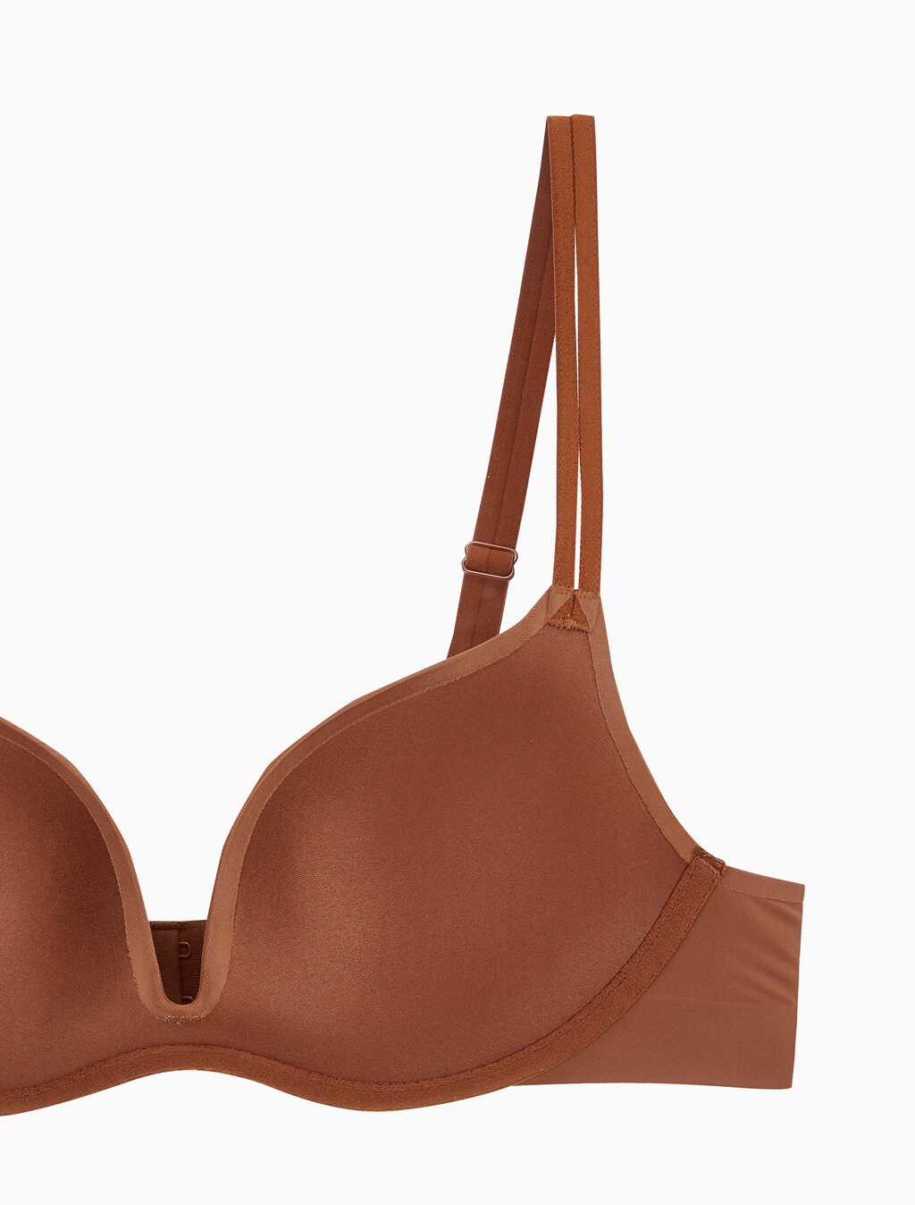 Buy 여성 캘빈클라인 리퀴드 터치 AF 푸쉬업 플런지 브라 in color BRASS BROWN