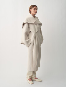 Buy AMELIA WOMENS CASHMERE COAT in color DESERT SAND DUN