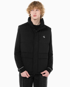 Buy 남성 에센셜 다운 베스트 in color CK BLACK