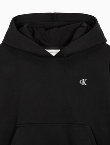 Buy 여성 아카이브 로고 플리스 후디 in color BLACK