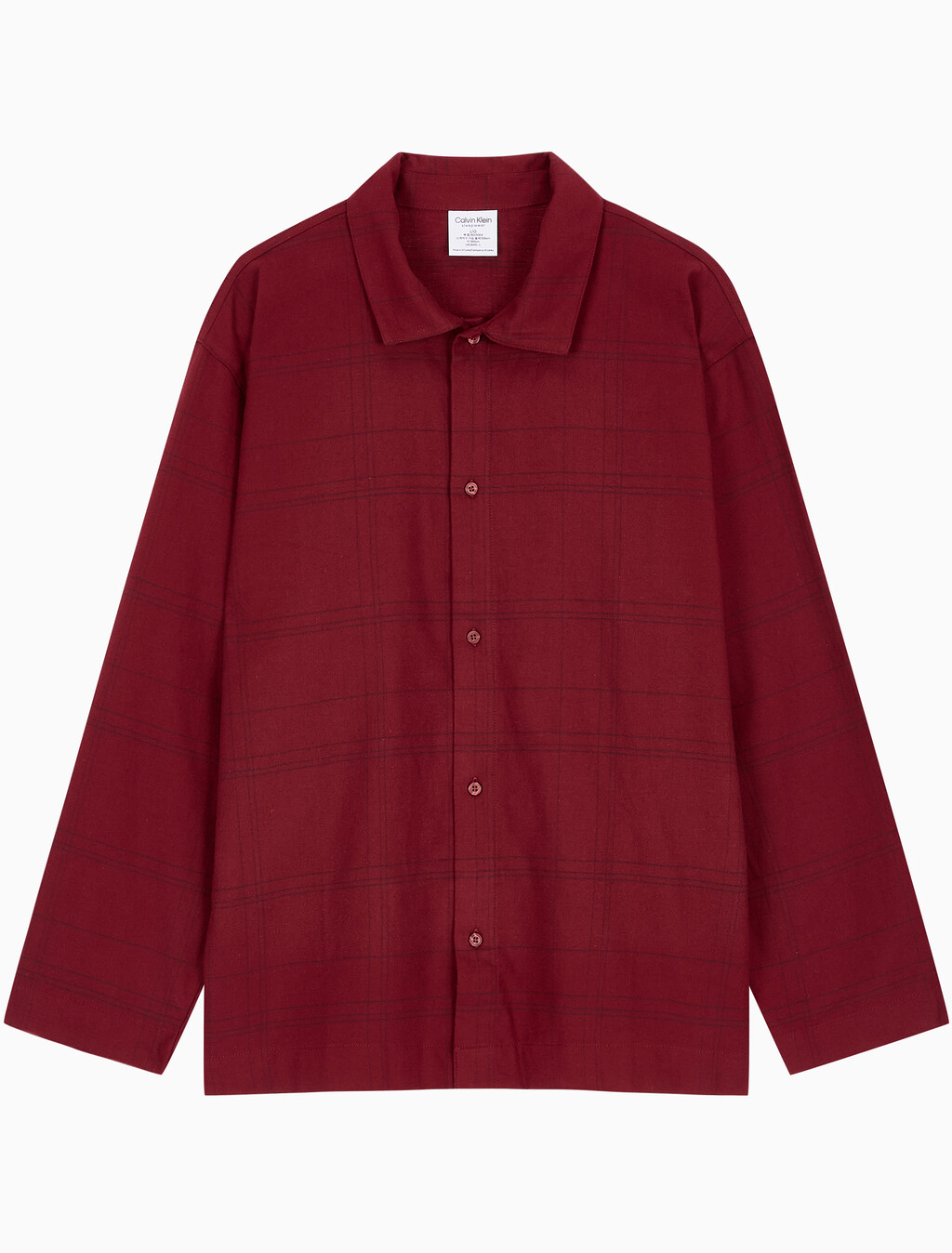 Buy 남성 플란넬 슬립 롱슬리브 탑 in color BEAM PLAID SYRAH