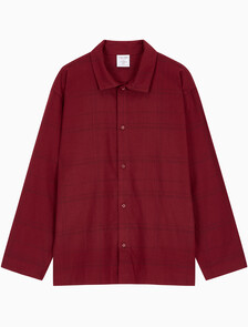 Buy 남성 플란넬 슬립 롱슬리브 탑 in color BEAM PLAID SYRAH